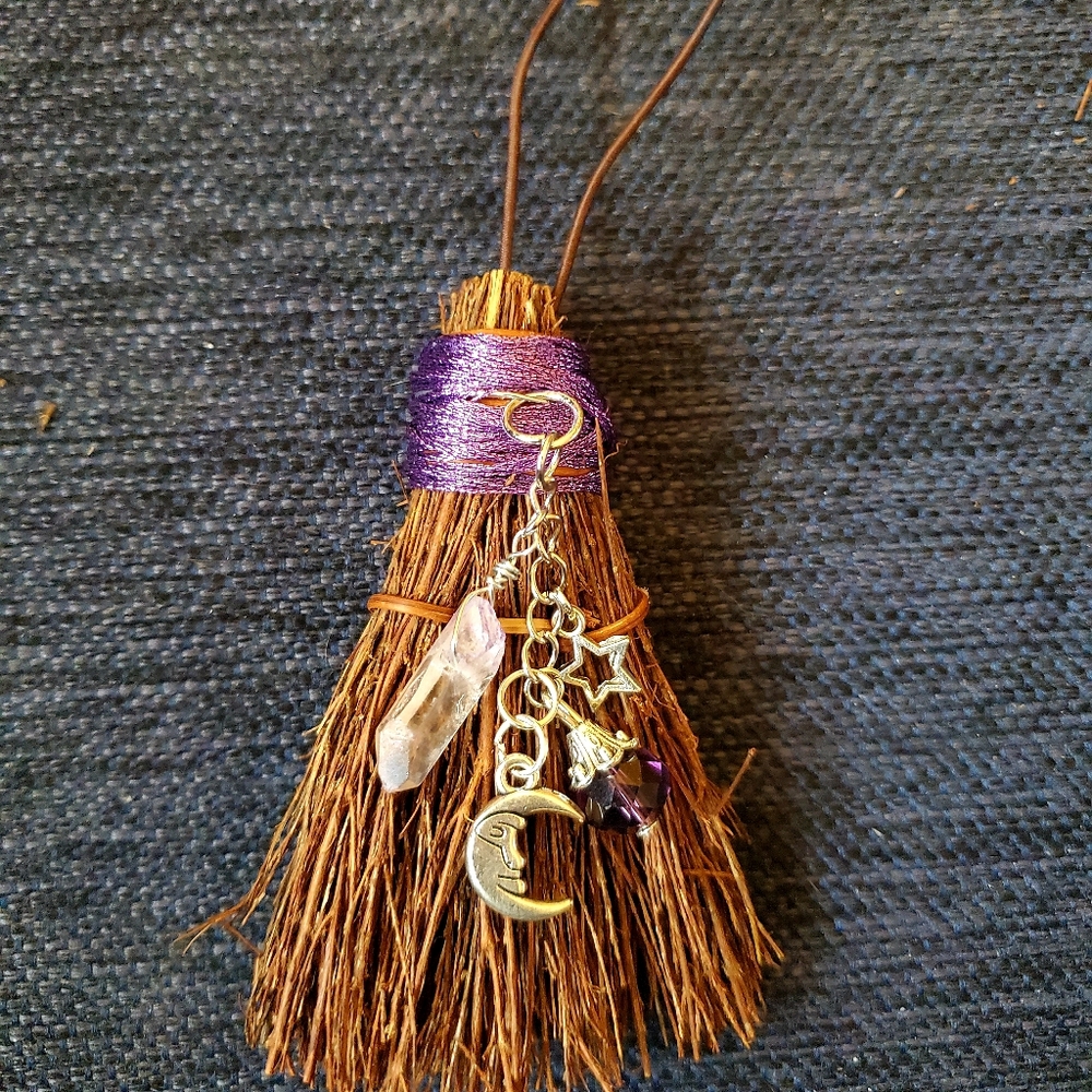 2/$25 Mini Dark Purple Scented Witch's Broom